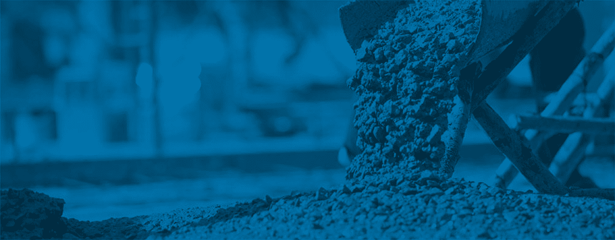 Fundo banner principal com imagem azulado de concreto 